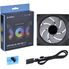 Infinity Mirror ARGB Fan 120mm Lian Li UNI Fan SL-INF 120 RGB Black 1-Pack NEW !