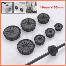 10mm -100mm PC Computer Desk Plastic Grommet Table Cable Tidy Wire Hole Cover