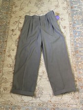 VAN HEUSEN BOYS TAUPE SHARK SKIN POLYESTER SLACKS / PANTS SIZE 18 HUSKY NWT