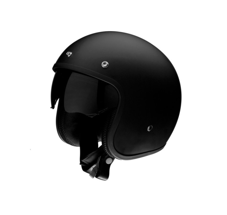 NEW OEM ZIR Mens Saturn SV Open-Face Motorcycle Helmet Flat Black Small 01042259