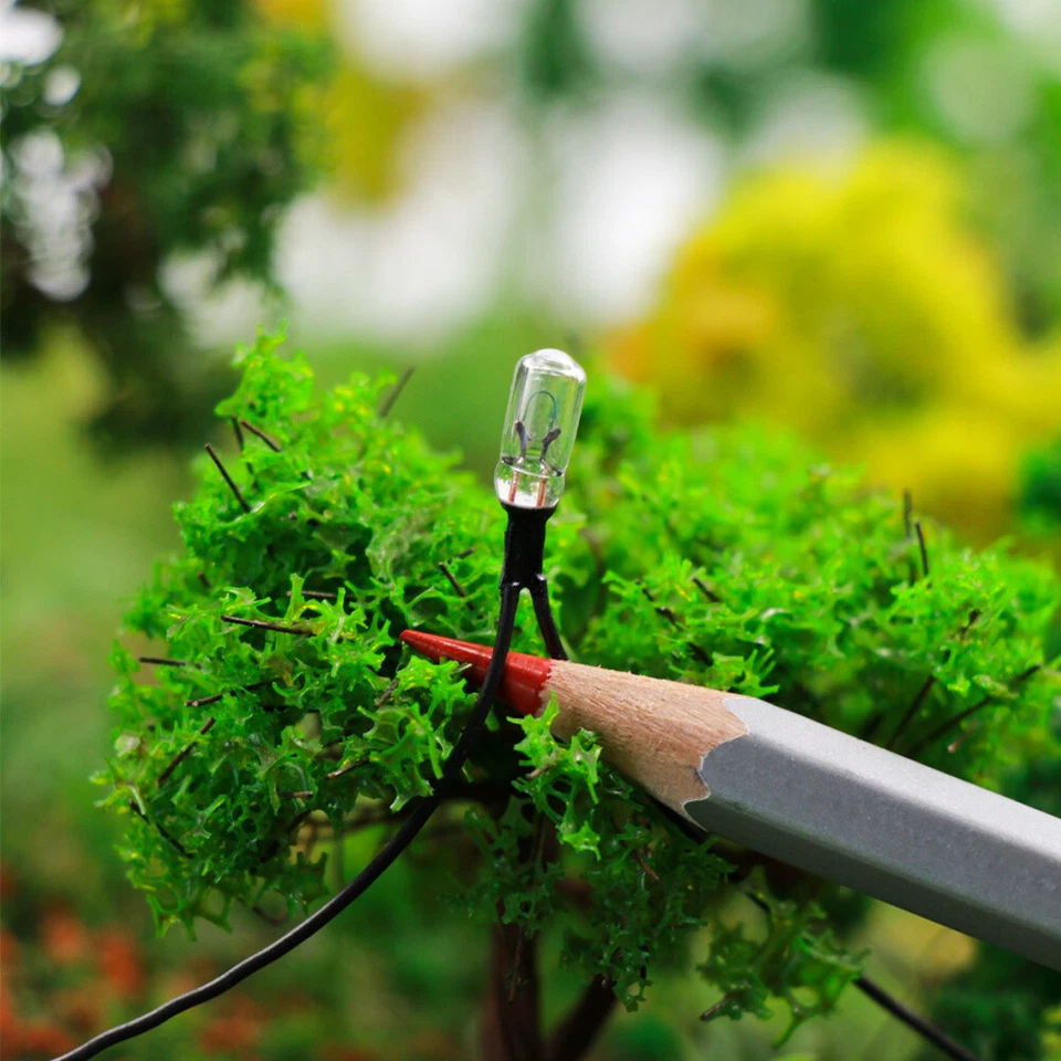 Mini bombillas de grano de trigo precableadas blancas cálidas 50 piezas transparentes de 4 mm 16 V 70 mA Foto 2 de 4