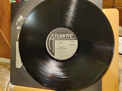 AC/DC BACK IN BLACK 1980 Specialty Pressing Embossed Cover Vinyl