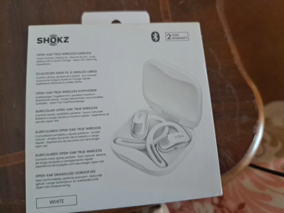 SHOKZ OpenFit Air, weiss Auricolare Wireless A clip Chiamate/Musica/Sport/Tutti - Immagine 3 di 4