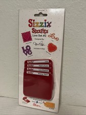 Sizzix Sizzlits, Dies Love Set #2 - NEW, 38-9698