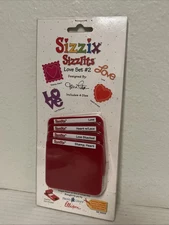 Sizzix Sizzlits, Dies Love Set #2 - NEW, 38-9698