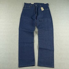 Levis 501 Original Shrink To Fit Button Fly Jeans Rigid Blue Jeans New 36x32 NWT