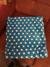 Kuscheldecke Hund Wendesack Höhle Decke Fleece Jeans Blau Sterne 67Bx70L