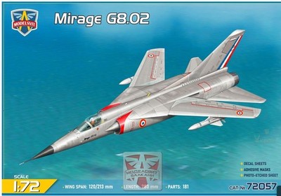 ModelSvit 72057 1:72 Mirage G8-02 Plastic model kit