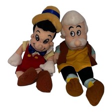 Disney Store PINOCCHIO  GEPPETTO 8" Doll Plush Stuffed Toy