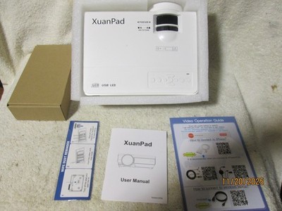 Open Box XuanPad M8-F Mini Portable Video Home Projector 1080p HD