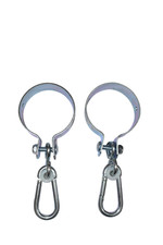 Swing Hangers, Swing Hanging Rings, Hook Around (Pair) &Oslash; 100 mm, Zinc plated
