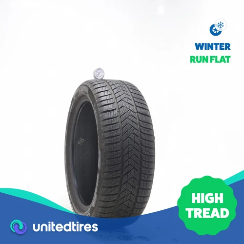Used 225/45R18 Pirelli Winter Sottozero 3 Run Flat 95V - 8.5/32