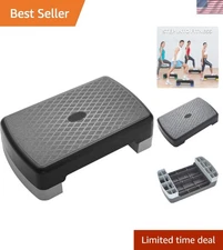 Versatile 18" Aerobic Step with Adjustable Heights - Ideal for Home Fitness