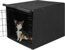 Small Dog Crate Cover Indoor for Small Wire Crate - 24 , Black