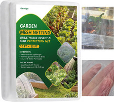 Durable Garden Fine Mesh Netting, 10X33Ft Insect Netting for Plant