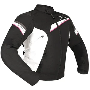 Richa Gotham 3 Ladies Waterproof Textile Jacket Black / White / Fuchsia