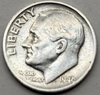 Roosevel Silver Dime 1946 S
