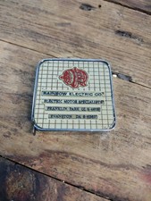 Vintage #DT4P Barlow mini tape measure Rainbow Electric. Evenston PA. USA Made