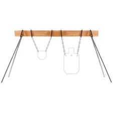 AR500 Target Stand Kit - 2x4 Mounting Bracket with Target Hanging Hook