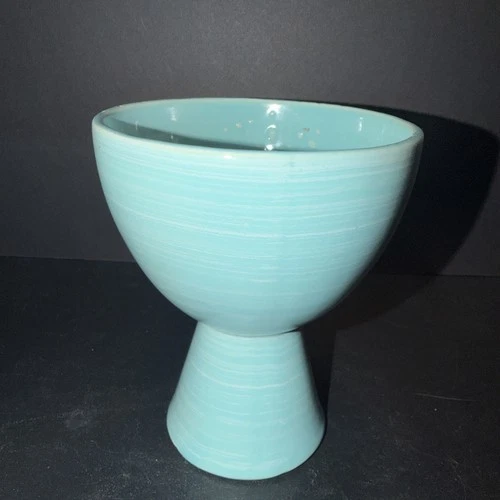 McCoy Harmony Line pedestal planter Brushed mist blue. Rare one of a kind!!