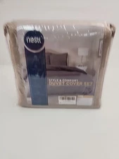 Nestl Sand Duvet Cover Queen Size - Soft Queen Duvet Cover Set, 3 Piece
