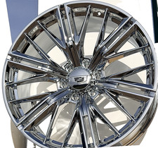 4x New 24 Chrome Zl1 Oe Replica Wheels Fits 2026 Cadillac Escalade 6x5.5 24