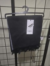 Goodfellow Men's Striped Scarf - black Gray Reversible One Size - Nice  Big NWT