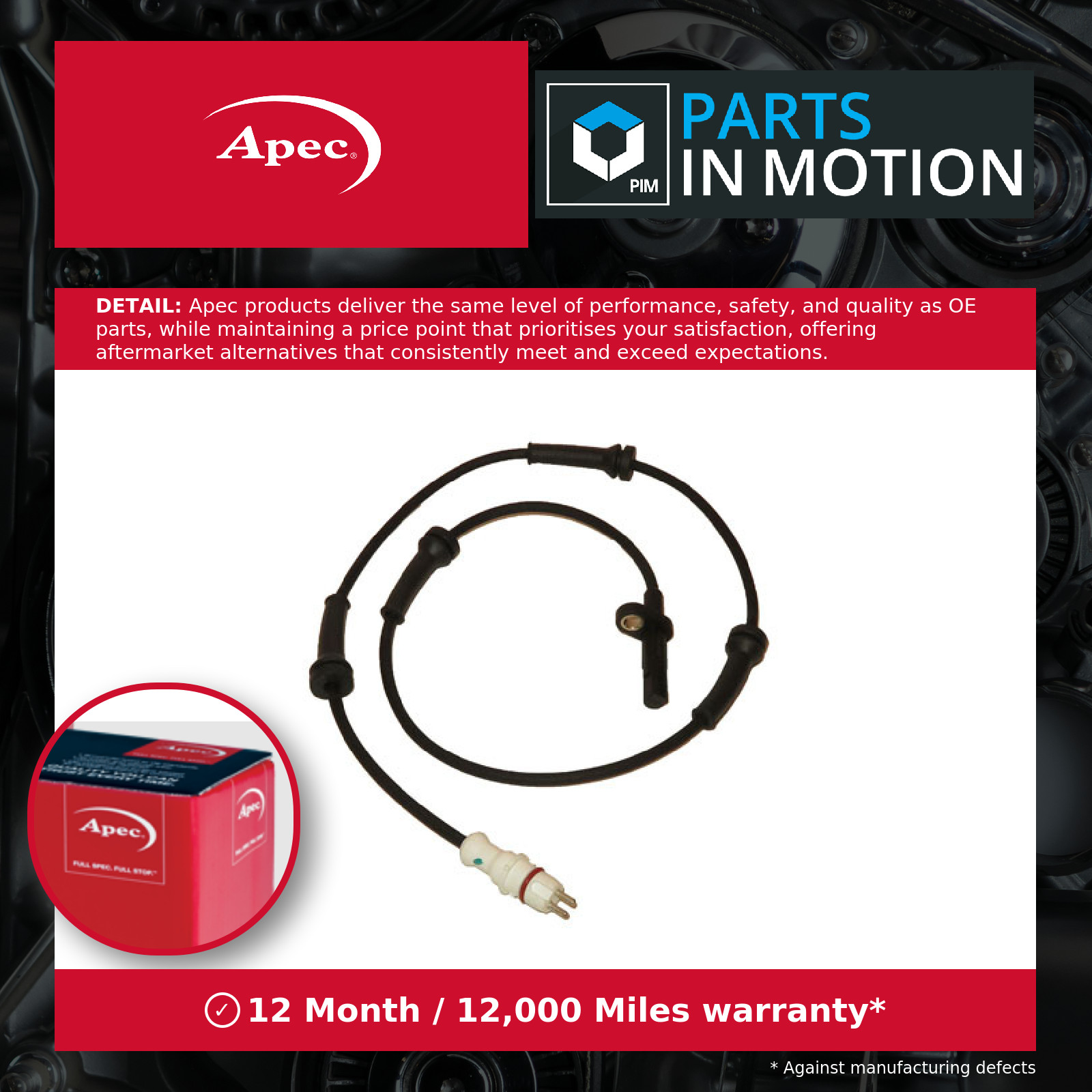 For VAUXHALL VIVARO A X83 2001 to 2014 ABS SENSOR - Image 6