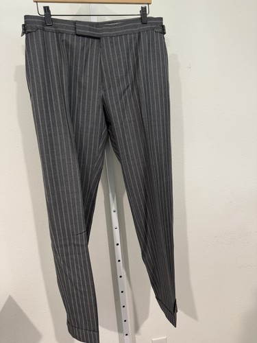 5450 $ Tom Ford anthrazitgrauer Nadelstreifen Zweiteiler Anzug 54 L / 44 lang *einmal getragen* - Bild 19 von 24