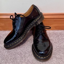 Dr. Martens 1461 Black Patent Leather Lace Up Oxford Shoes Women  s Sz 9