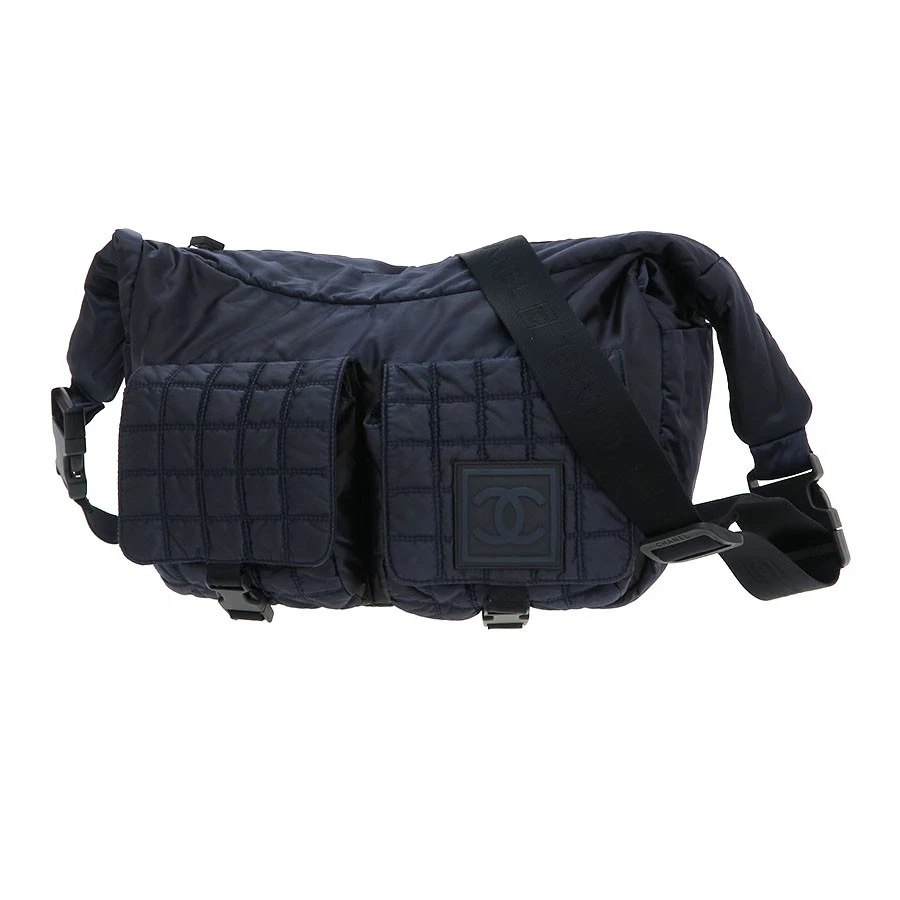 Chanel — Chanel Sport Line Nylon Shoulder Blue Shoulder Bag #SAB15426