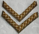WW1 LANCE CORPORAL REGIMENTAL BRITISH MILITARY PATCH RANK INSIGNIA BADGE PAIR