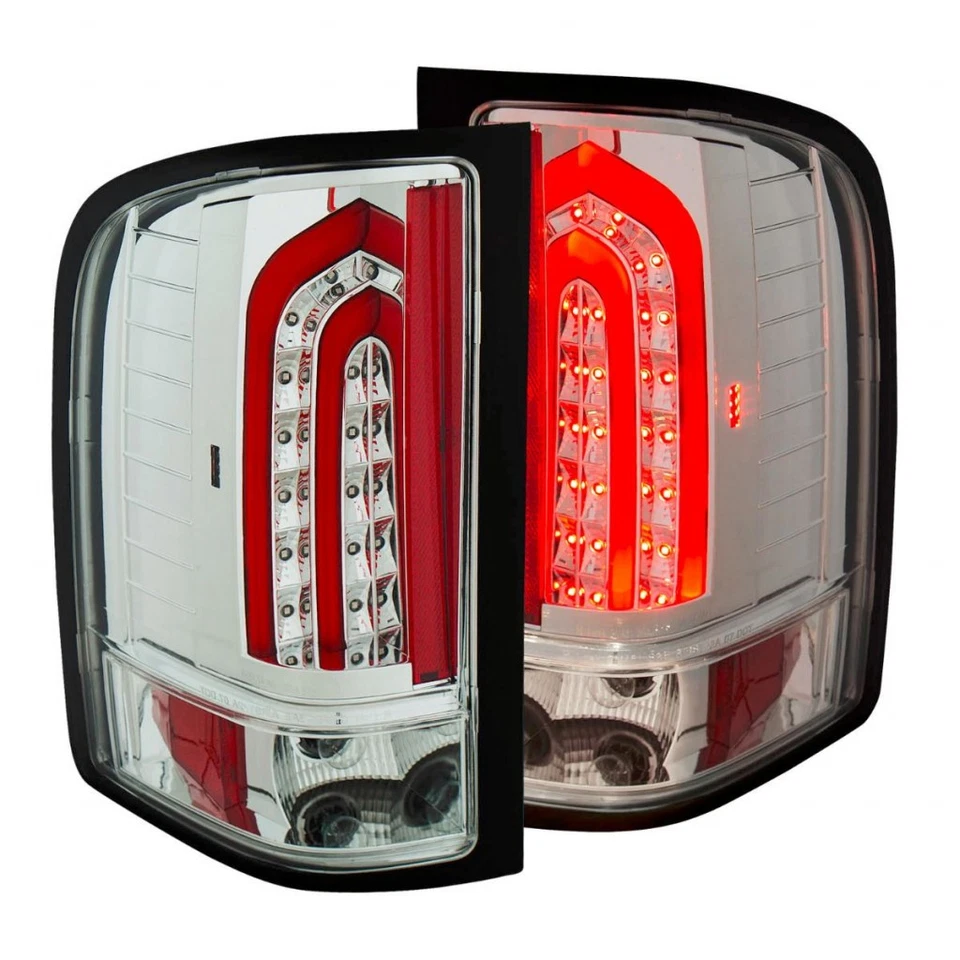 ANZO For Chevy Silverado 1500 HD Classic 2007 Tail Lights LED Chrome Foto 3 de 4