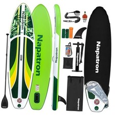 Family Inflatable Stand Up Paddle Board, Sup,Stable Wide Lemon green