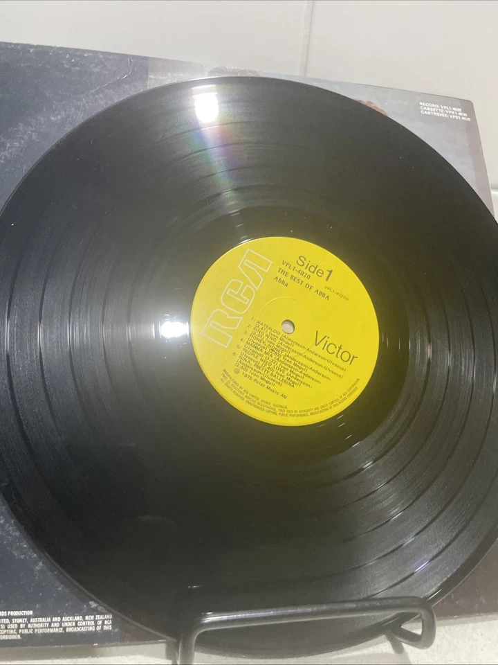 ABBA The Best of 12" 33rpm 70s LP record Mama Mia Waterloo Ring Ring SOS - Image 3 of 4