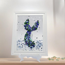 Sea Glass Art Kit, Mosaic Glass Photo Frame Set 9.5X7.5 Inch, Handcraft Style DI
