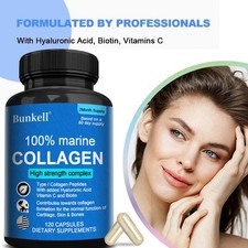 Marine Collagen Capsules 1200mg-Skin Firmness...