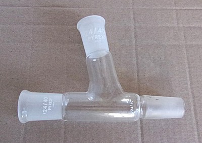 Pyrex Glass Claisen Adapter with 105' Sidearm 24/40 Joints | eBay