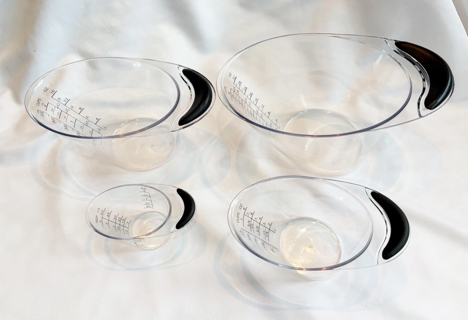 4 #2174 Pampered Chef EASY-READ MEASURING Cups MINI 1/4 CUP