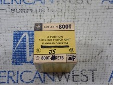 Allen Bradley 800T-J5KE7B Selector Switch spring Return ser F