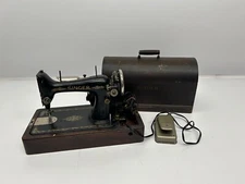 Antique 1924 Singer Model 99 Electric Sewing Machine AA121178 As Is W/ Case