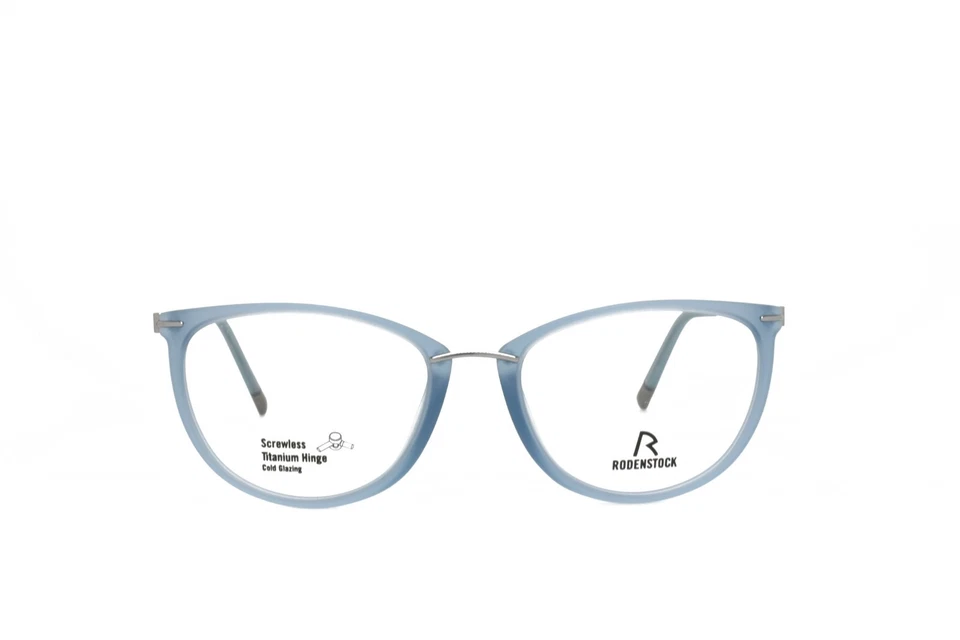 RODENSTOCK EYEGLASSES Germany SCREWLESS TITANIUM HINGE NEW 7070C 49-16-140 BLUE - Image 2 of 4