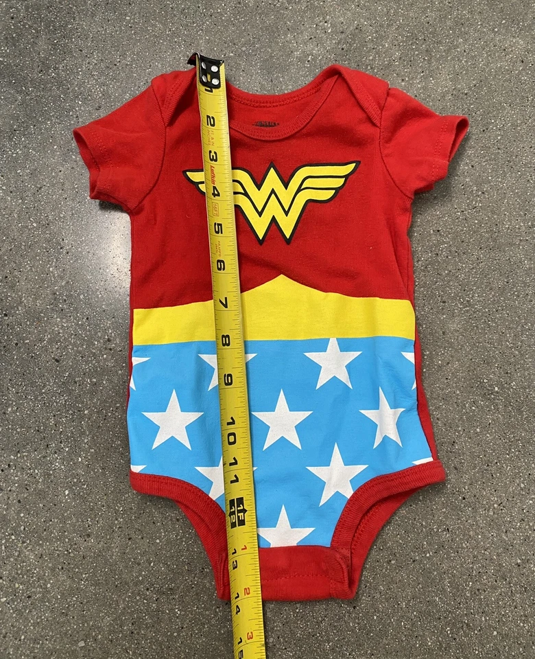 Justice League one piece Wonder Woman costume baby girl 0-6 months - Image 2 of 4