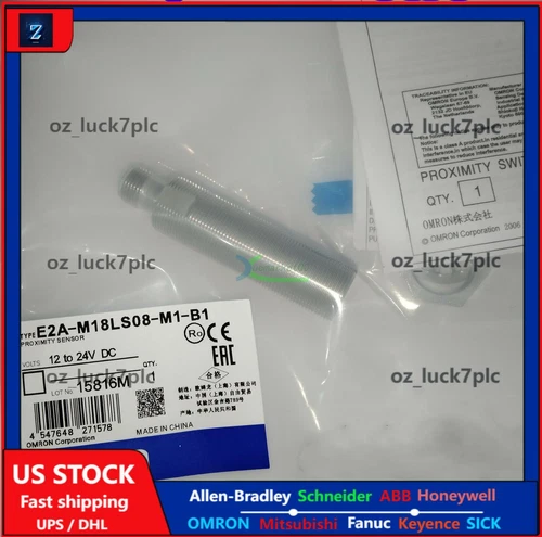 1PC Omron E2A-M18LS08-M1-B1 E2AM18LS08M1B1 Proximity Switch New  US Free TAX