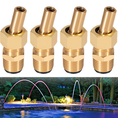 4Pcs Swimming Pool Spa Brass Deck Jet Nozzle 1/2'' NPT for Zodiac R0560400 590041