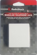 RadioShack 4-Pin RJ-11/RJ-14 Modular Telephone Jack 2790009 - SAVINGS Buy More