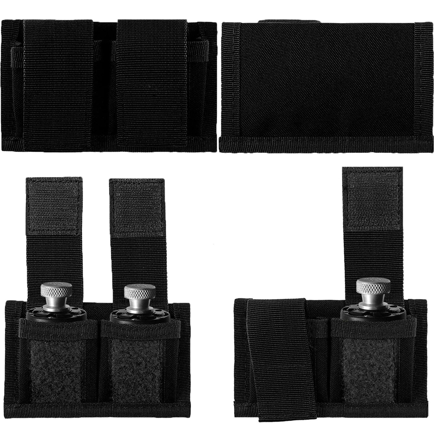 Double Magazine Speedloader Belt Pouch Fits 22 Mag, 32, 38, 357, 41 & 44 caliber-image