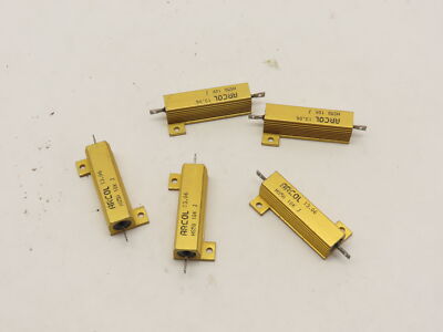 Lot of 5 ARCOL HS50 10K J HS50 Series Axial Panel Mount Resistor10kOhms+/-5% 50W