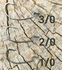 Gamakatsu Offset EWG Special Hook Size 1/0 2/0 3/0 Premium Bass Soft Worm Hook