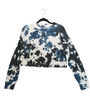 COLSIE Crop Tie Dye Sweatshirt Size SMALL 4-6 Athleisure Pullover Relaxed